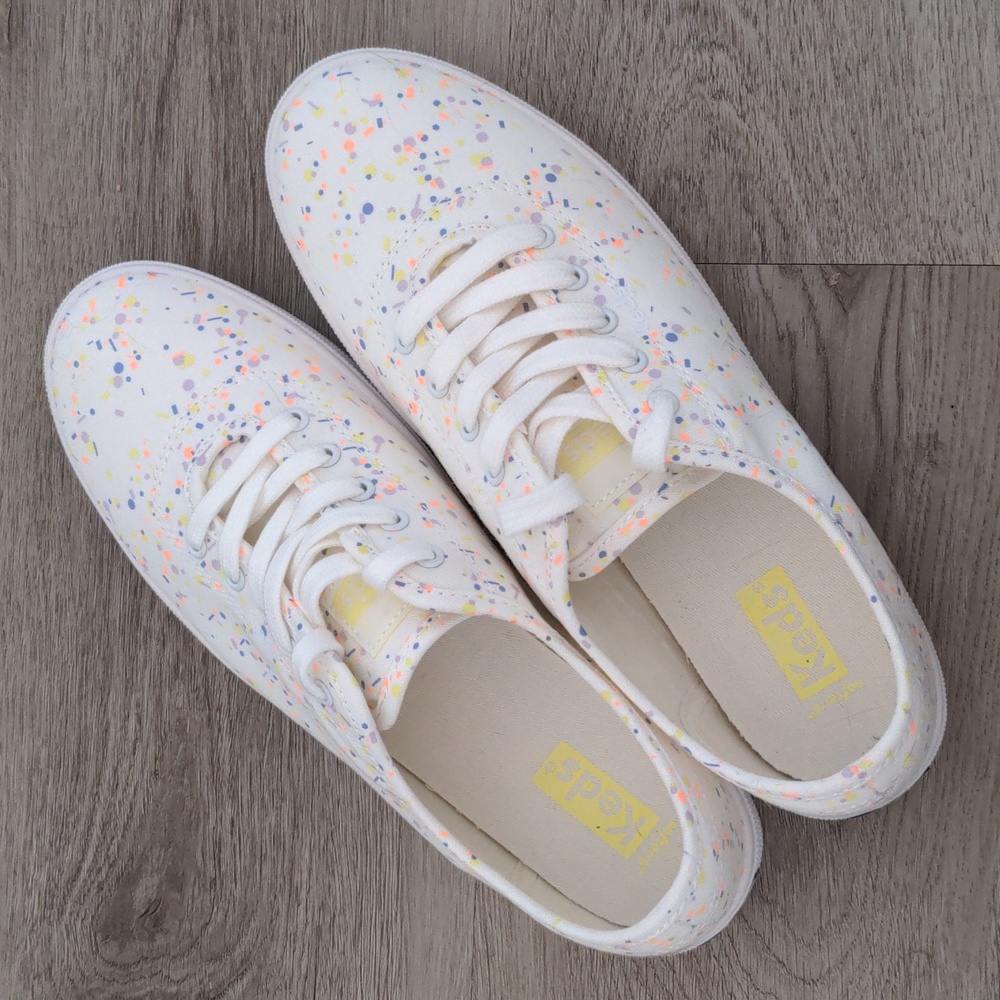 Keds Breezie Confetti Canvas shoes size 8 NWOT